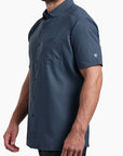Kuhl Men's Persuadr Short Sleeve Shirt-Night Blue