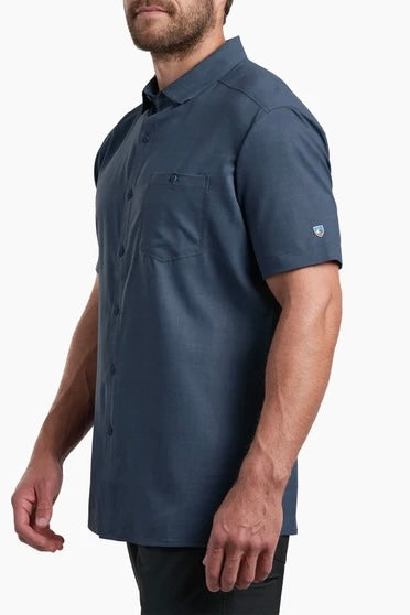 Kuhl Men's Persuadr Short Sleeve Shirt-Night Blue