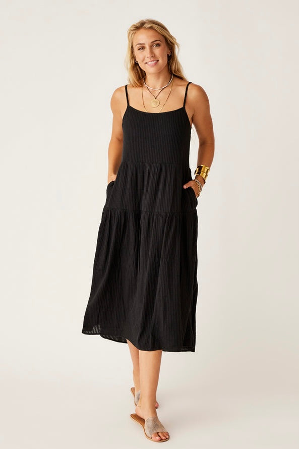 Jacey Textured Dress - Black