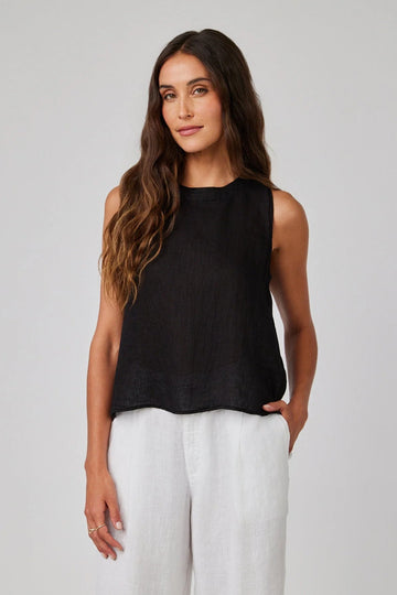 Bella Dahl Sleeveless Button Back Top