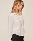 Bella Dahl Long Sleeve Shirt with Lace Inset