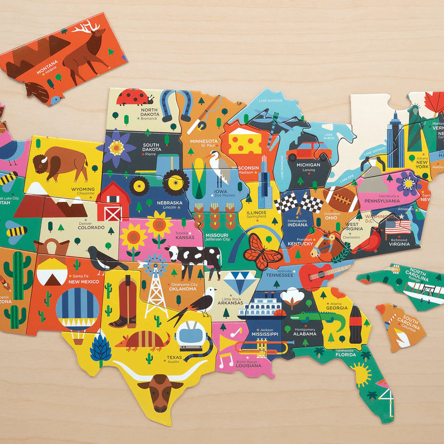 Map of the USA 70pc Puzzle