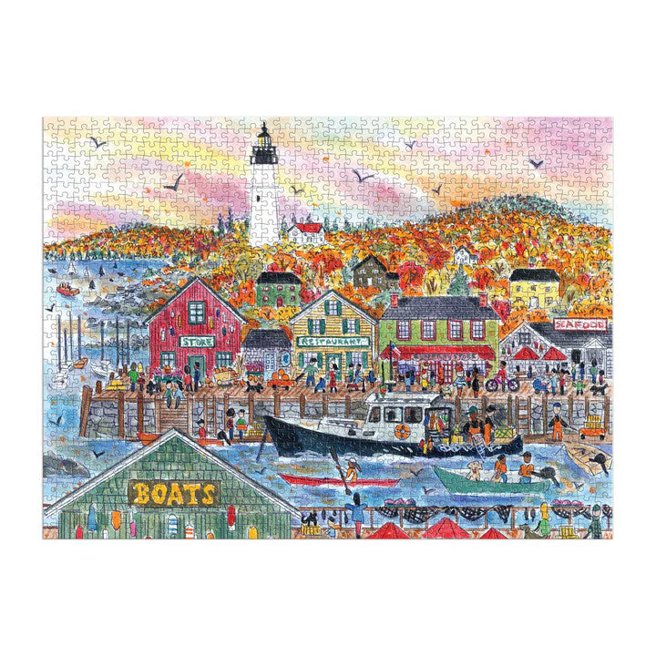 Autumn By the Sea-1000 Piece Puzzle by Michael Storrings