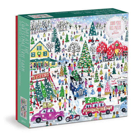Michael Storrings A Day at the Christmas Tree Farm 1000 Piece Puzzle