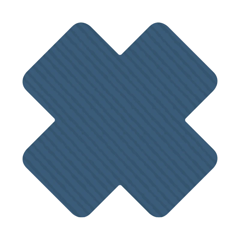 NOSO Polartec Fleece Ribbed Isle 2.5" x 2.5"