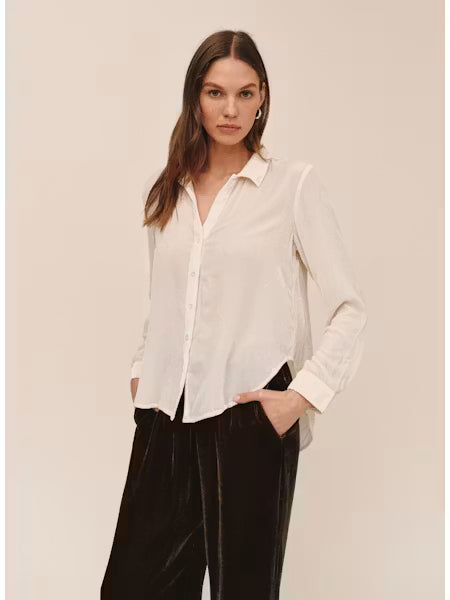 Bella Dahl Long Sleeve Clean White Shirt