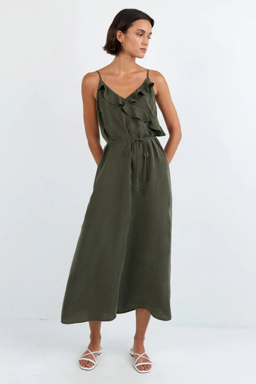 Bella Dahl Ruffle Cami Midi Dress