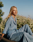 Bella Dahl Shirt Tail Button Down-Indigo Harbor Wash