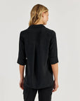 Bella Dahl Shirt Tail Button Down-Vintage Black
