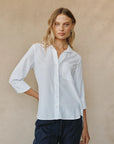 Bella Dahl Shirt Tail Button Down-White