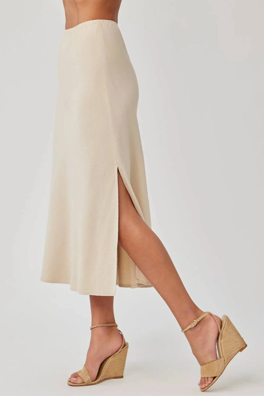 Bella Dahl Amara Side Split Bias Skirt