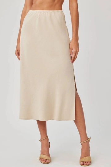 Bella Dahl Amara Side Split Bias Skirt