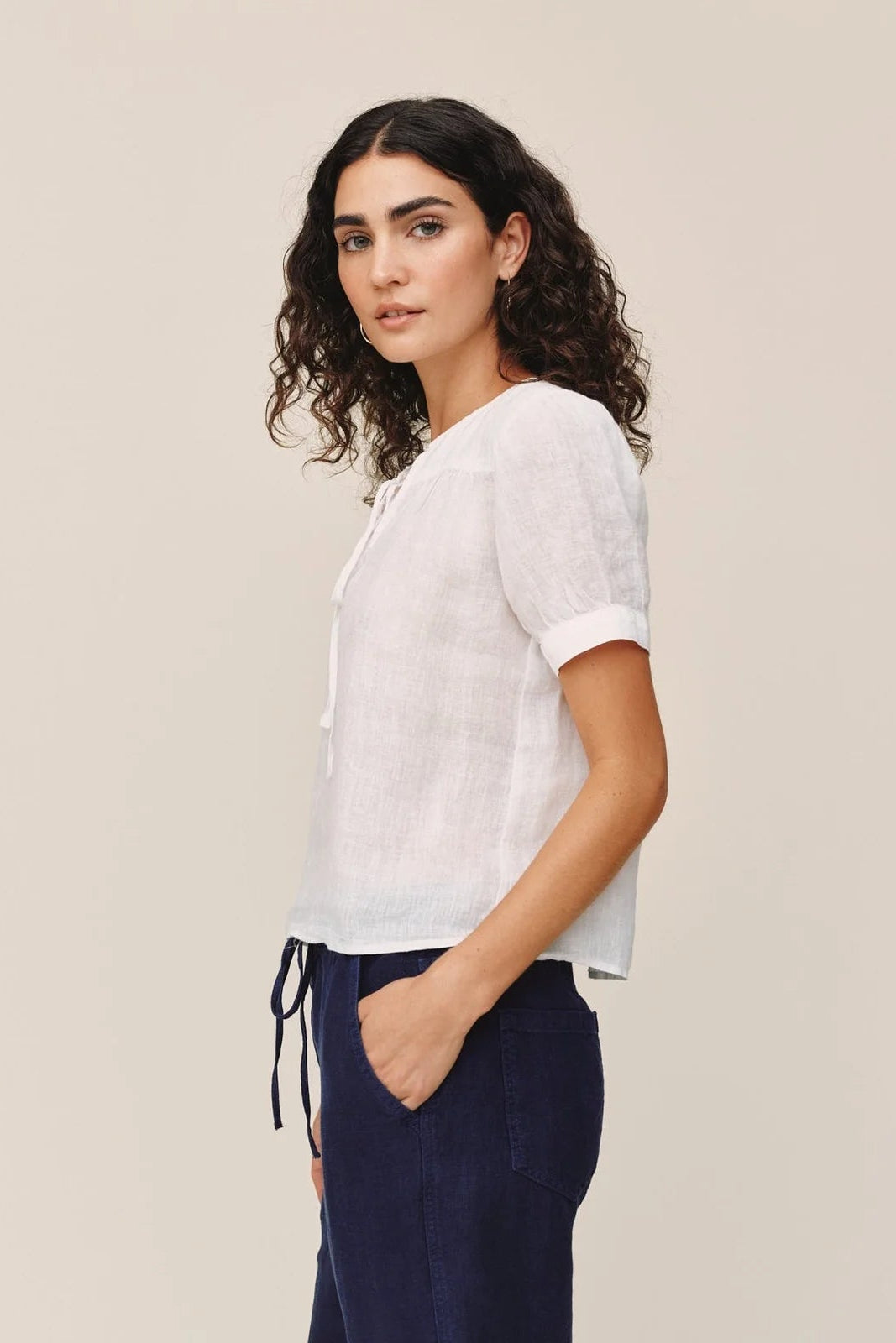 Bella Dahl Short Sleeve Flowy Pullover Top