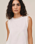 Bella Dahl Sleeveless Crochet Edge Top