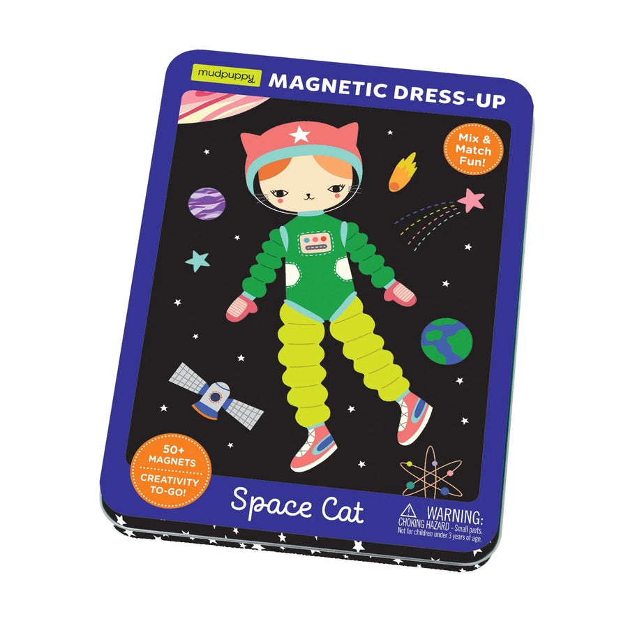 Space Cat Magnetic Tin Play Set