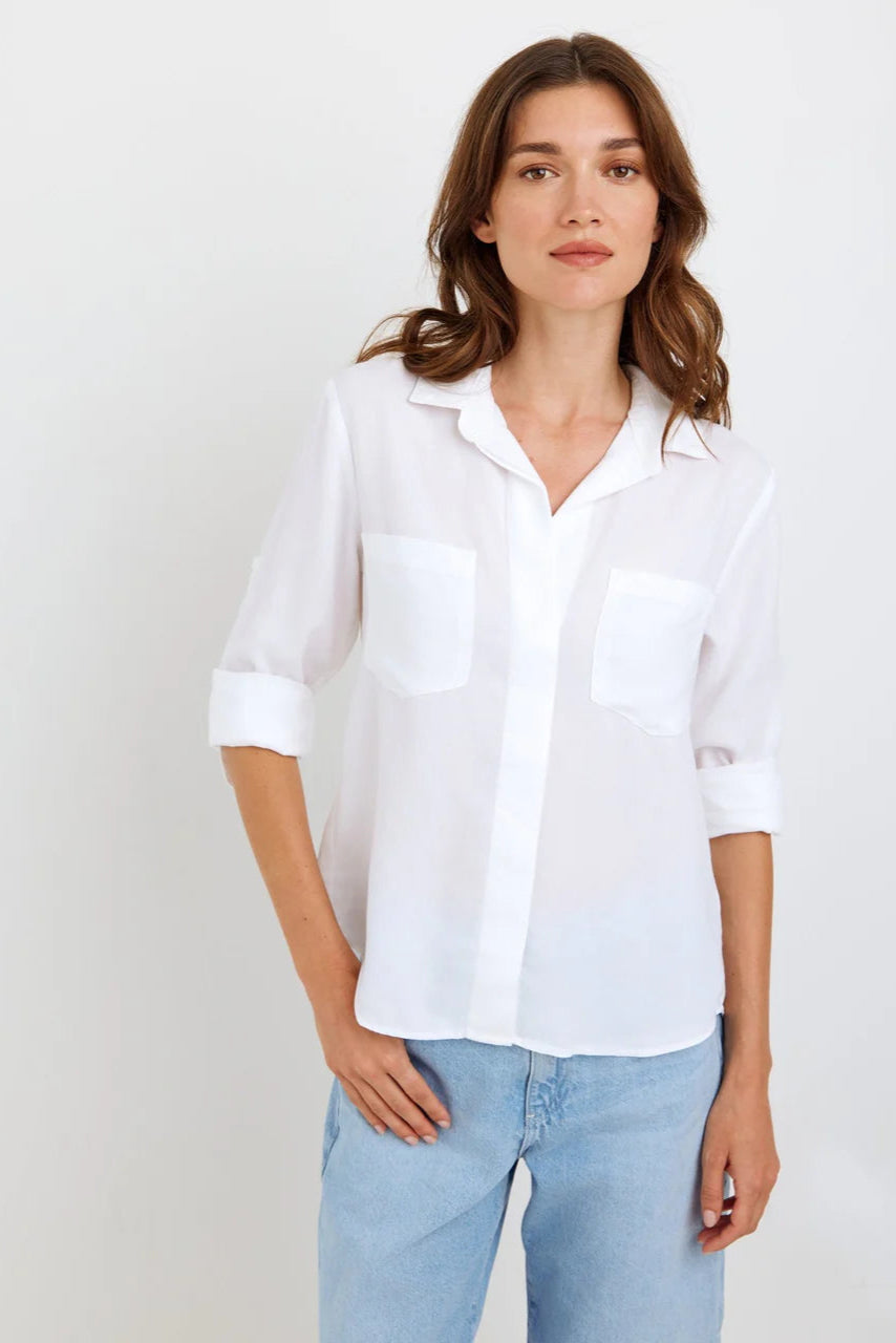 Bella Dahl Split Back Button Down Blouse