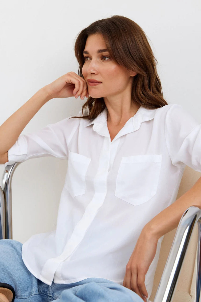 Bella Dahl Split Back Button Down Blouse