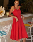 Bella Dahl Apron Midi Dress-Scarlet Sand