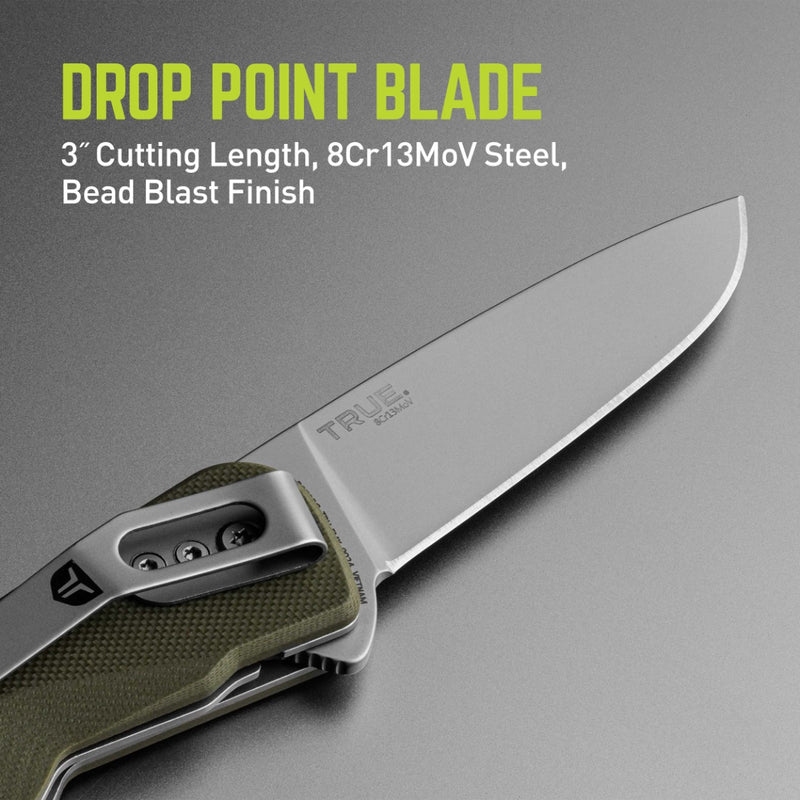 True Fast Flip 3" Drop Point Knife