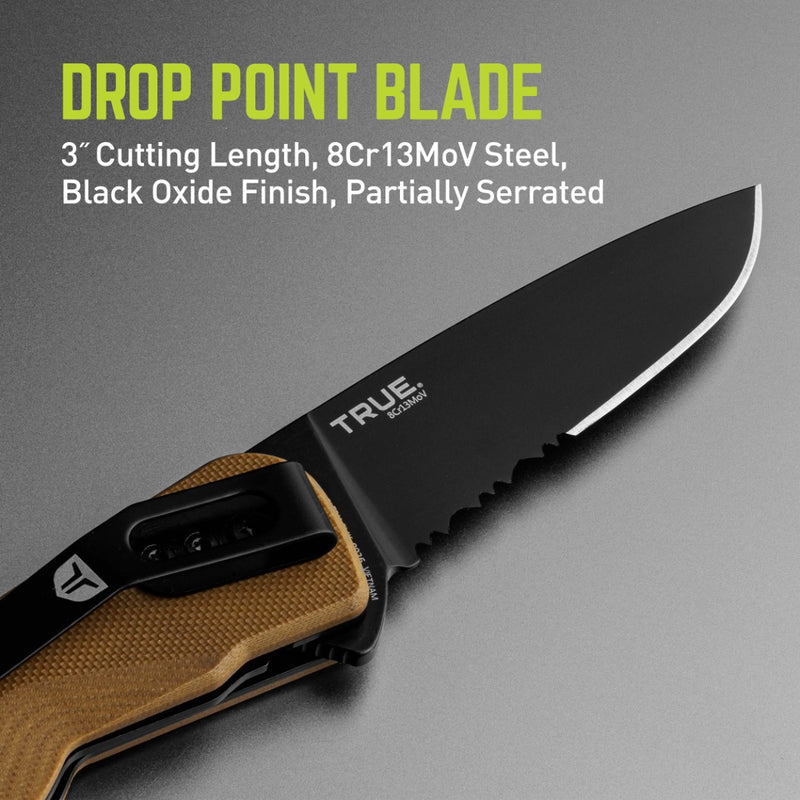 True Fast Flip 3" Drop Point Knife