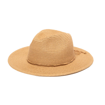 Tobacco Water Repellent Solid Fedora Sunhat