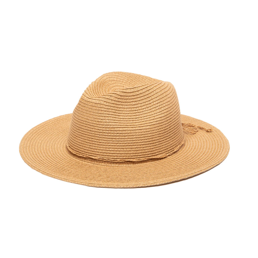 Tobacco Water Repellent Solid Fedora Sunhat
