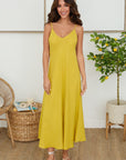 Italian Linen Maxi Slip Dress