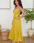 Italian Linen Maxi Slip Dress