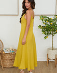 Italian Linen Maxi Slip Dress