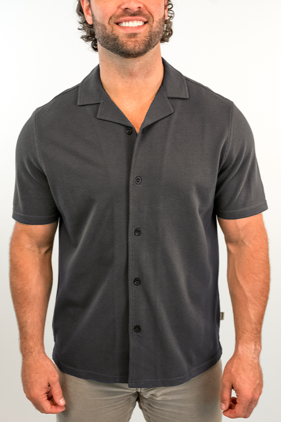 The Normal Brand Cotton Pique Camp Shirt