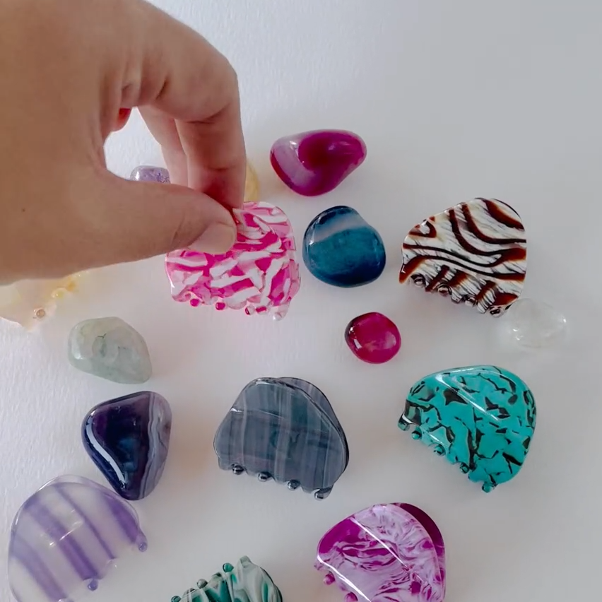 Eco Gemstone Hair Claw Clip