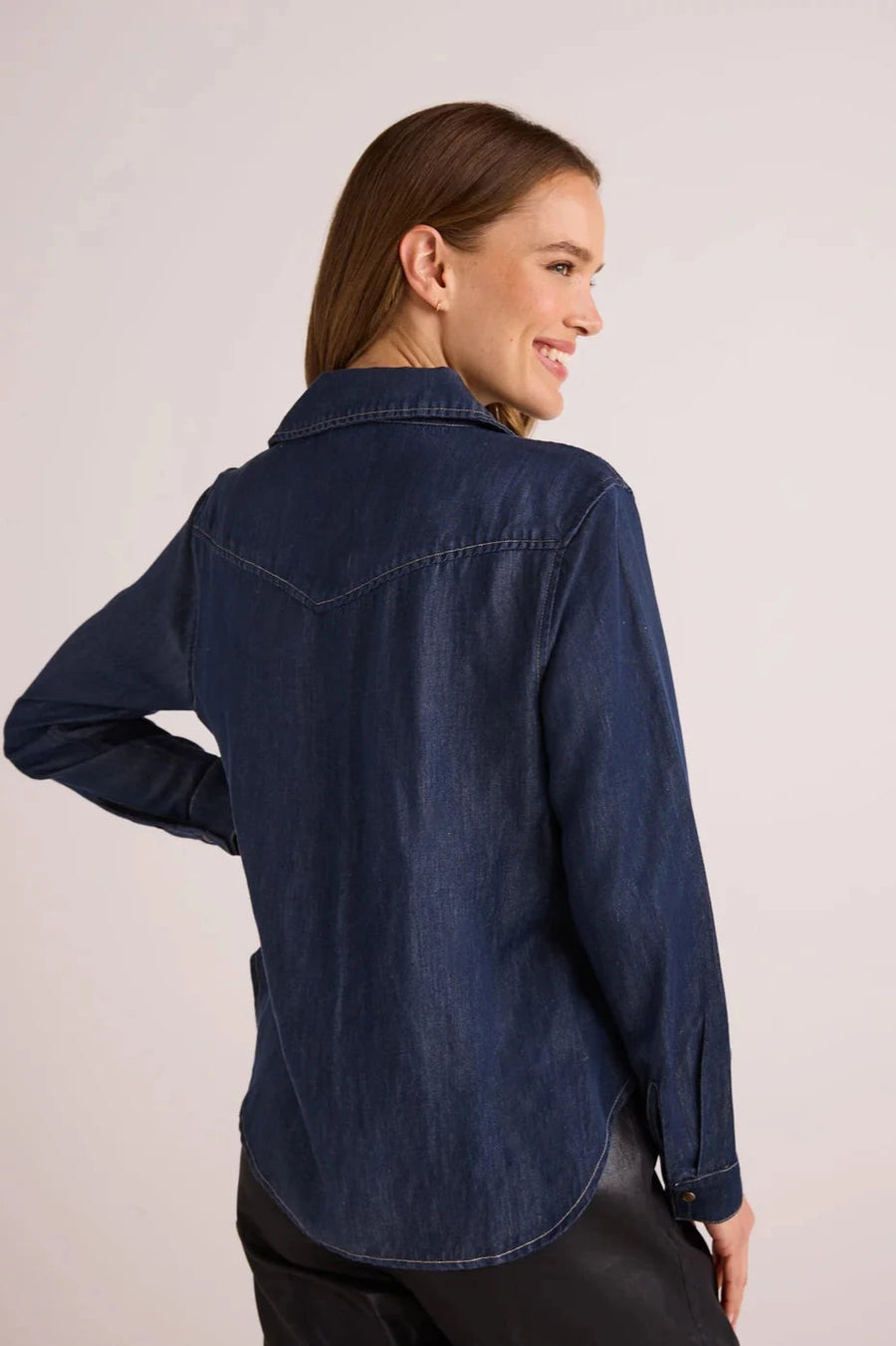 Bella Dahl Dark Denim Western Shirt