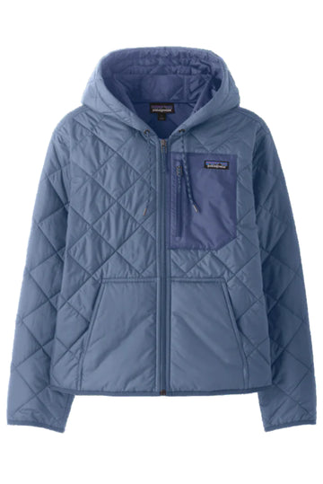 Patagonia W's Diamond Quilted Bomber Hoody: Barnacle Blue
