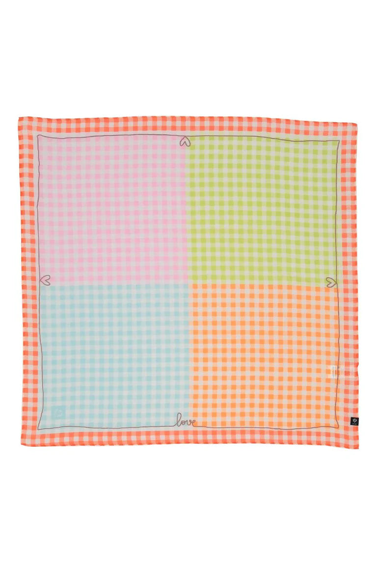 Gingham Love Square Scarf