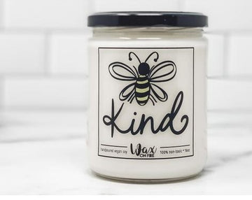 Bee Kind 9 Ounce Candle - Clean Laundry Scent