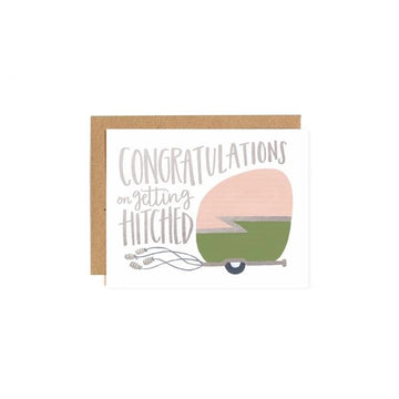Congrats Camper Letterpress Greeting Card