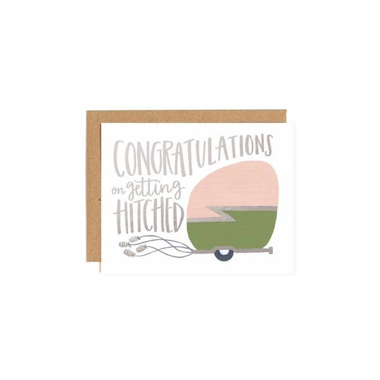 Congrats Camper Letterpress Greeting Card