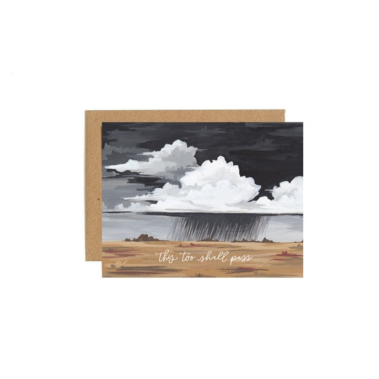 Storm Sympathy Card Navy