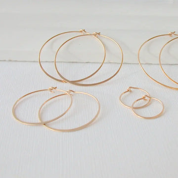 Classic Round Hoop Earrings