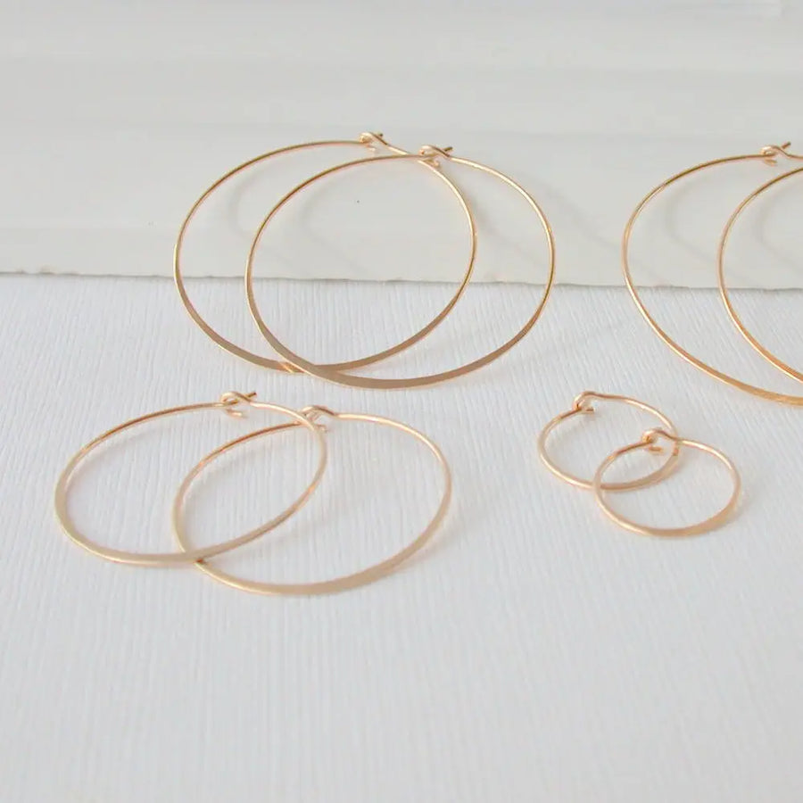 Classic Round Hoop Earrings