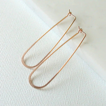Medium Slender Teardrop Earrings