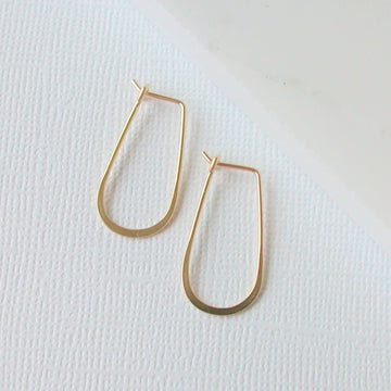 Small Slender Teardrop Earrings