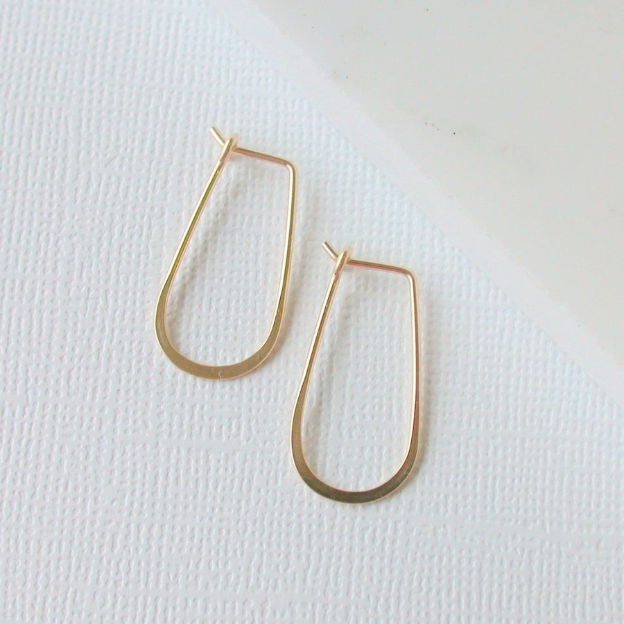 Small Slender Teardrop Earrings