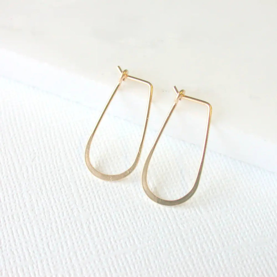 Small Slender Teardrop Earrings