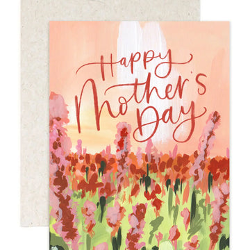 Mother's Day Flower Field Greeting Card