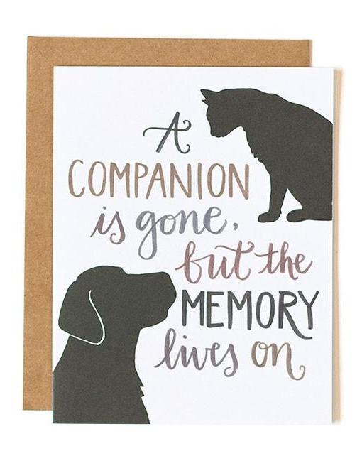 Pet Sympathy Card