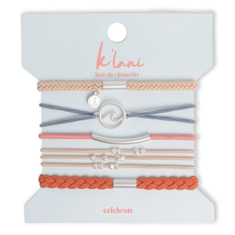 K'Lani Hair Tie Bracelets- Set of 5