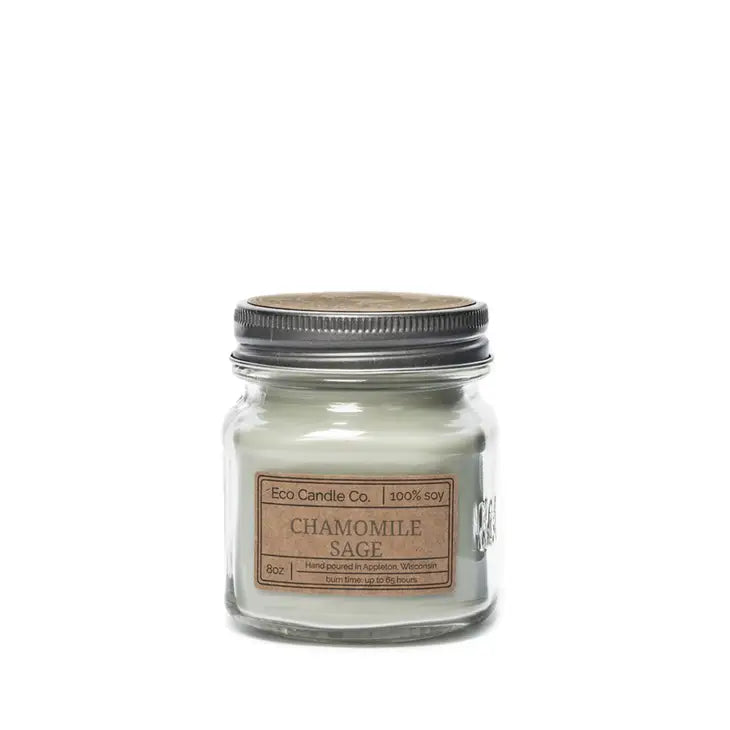 Eco Candle 8oz Mason Candle