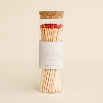 Wooden Hearth Matches - Glass Jar