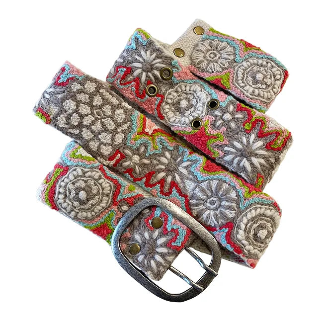 Jenny Krauss Flower Power Embroidered Belt